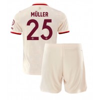 Echipament fotbal Bayern Munich Thomas Muller #25 Tricou Treilea 2024-25 pentru copii maneca scurta (+ Pantaloni scurti)